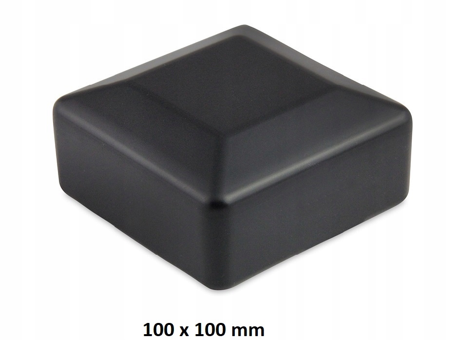 DASZEK NASADKA ZAŚLEPKA ZEWNĘTRZNA NA SŁUPEK 100X100 mm CZARNA RAL 9005 Kod producenta DKZ100X100
