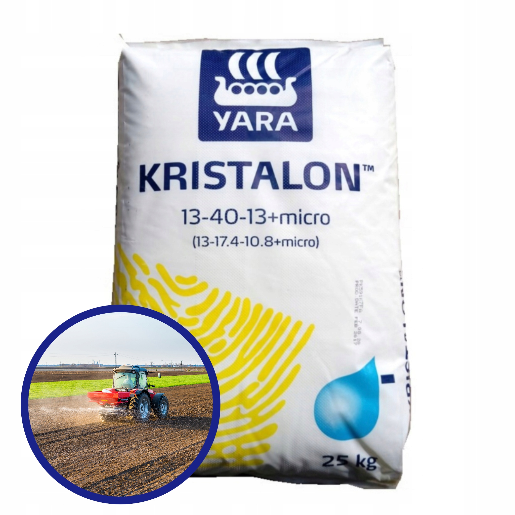 Kristalon żółty 13-40-13 mikro 25kg Mineralny Nawóz wieloskładnikowy Yara