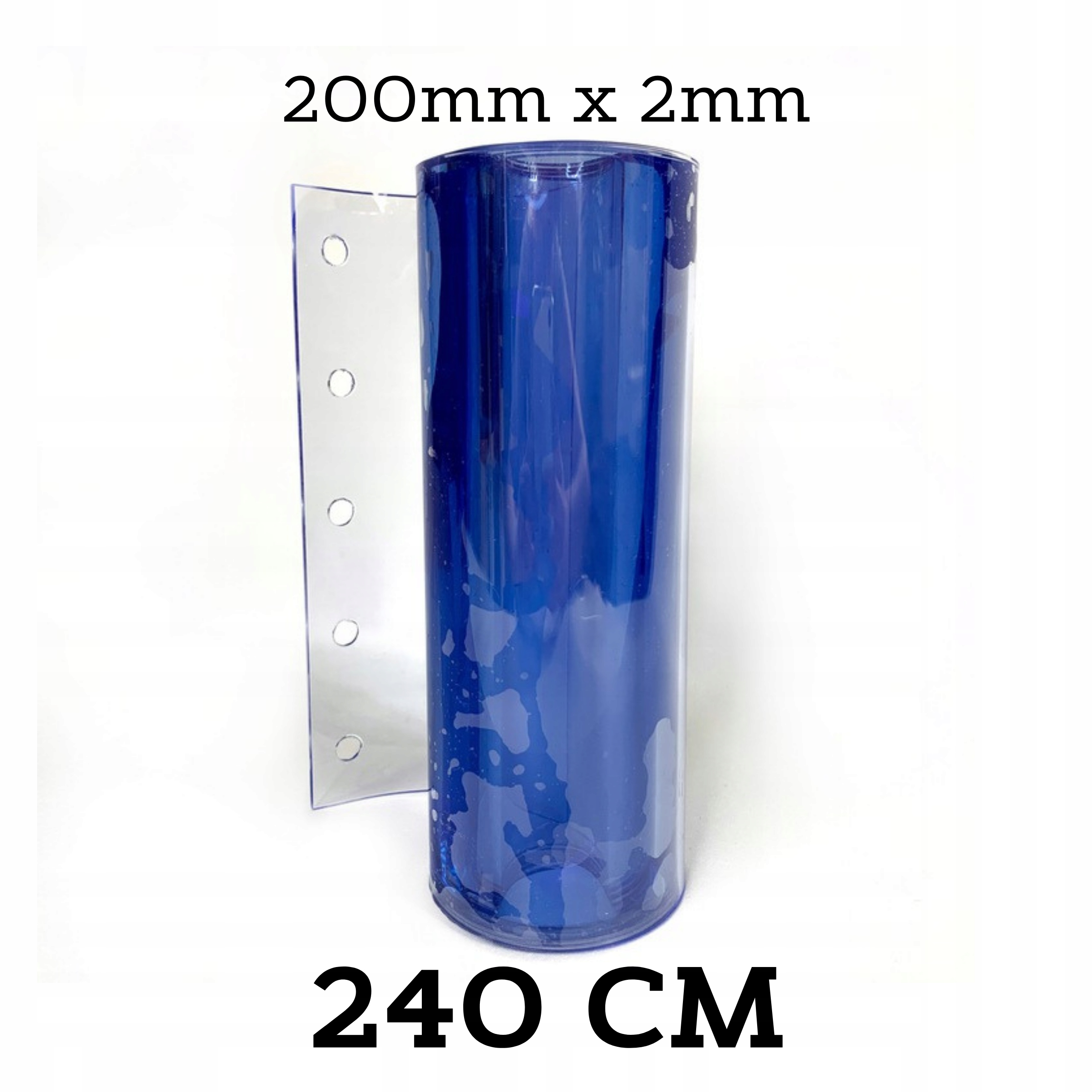 PAS FOLIA PVC 200x2mm DO KURTYNY PASKOWEJ