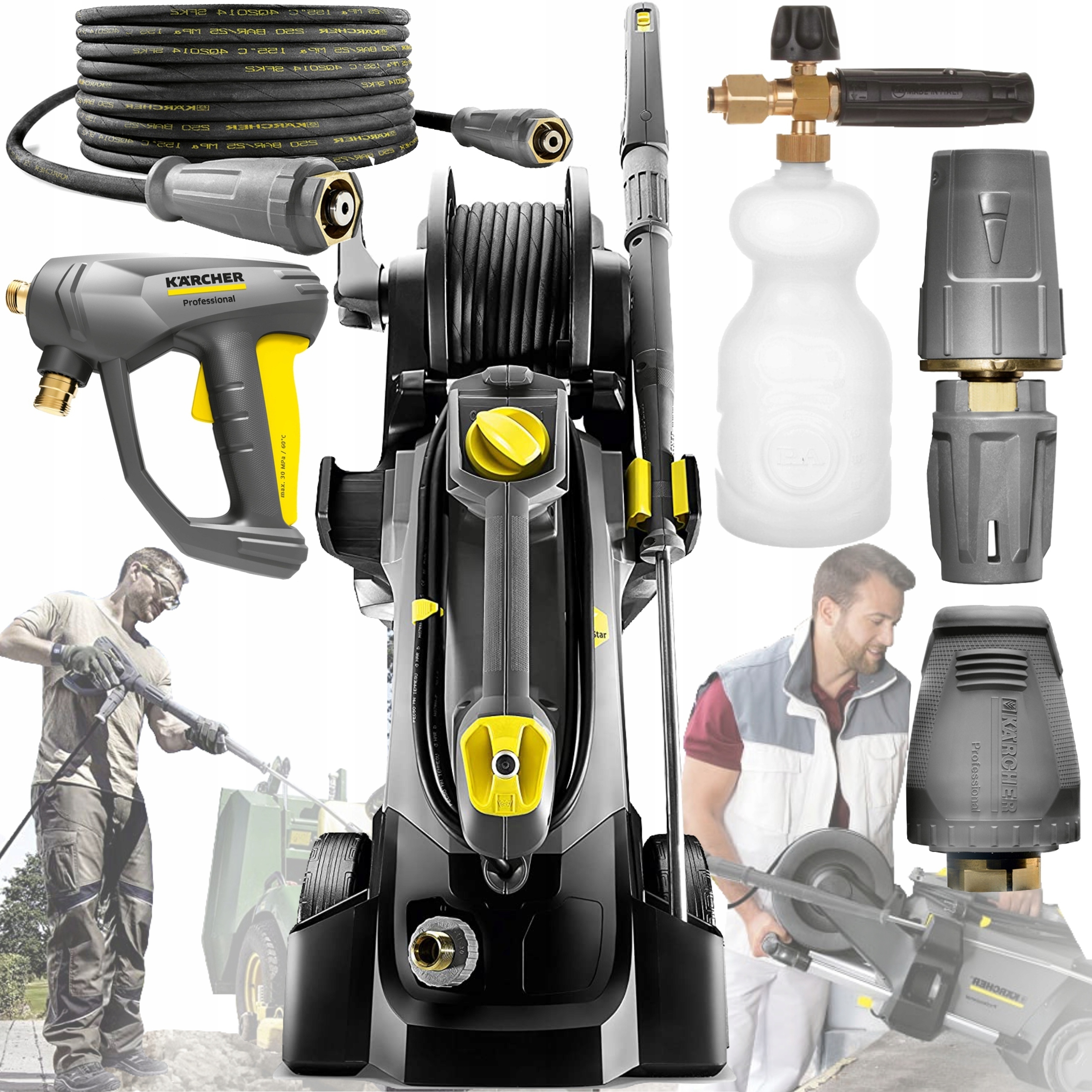 Profesjonalna Myjka Ciśnieniowa Karcher Hd 5/17 CX Plus Bęben Pianownica Pa
