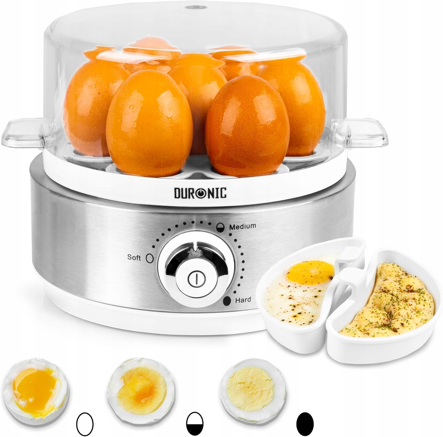 Vařič Vajec Duronic We Automat Na Vaření 7 Vajec EB40 We 400W Bílý