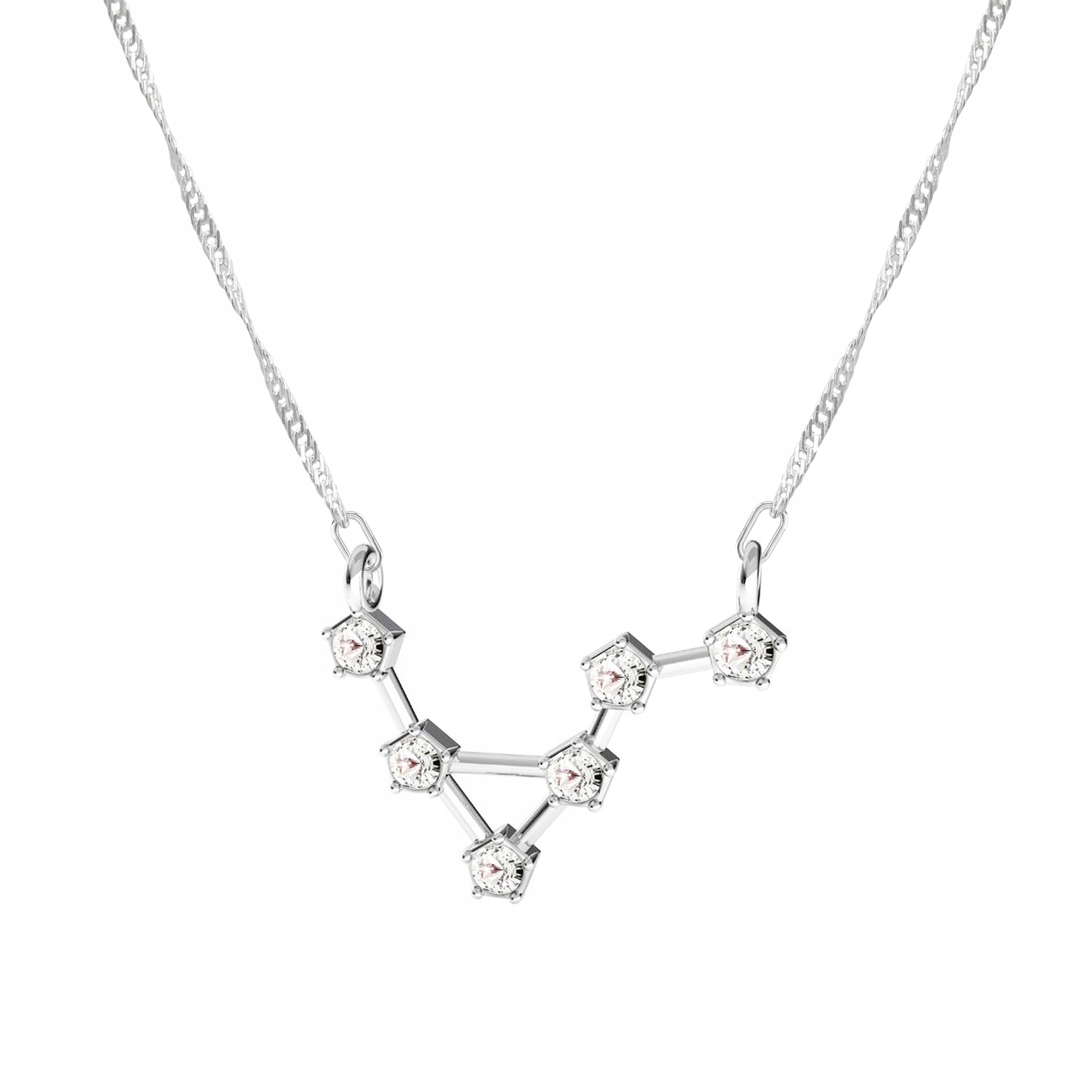 Stříbrný řetízek náhrdelník Znamení Zvěrokruhu Vodnář 925