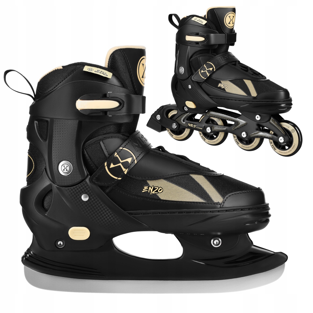 2v1 Brusle 2v1 Nastavitelné Hokejové Brusle s vyměnitelnou ližinou Béžová Nils