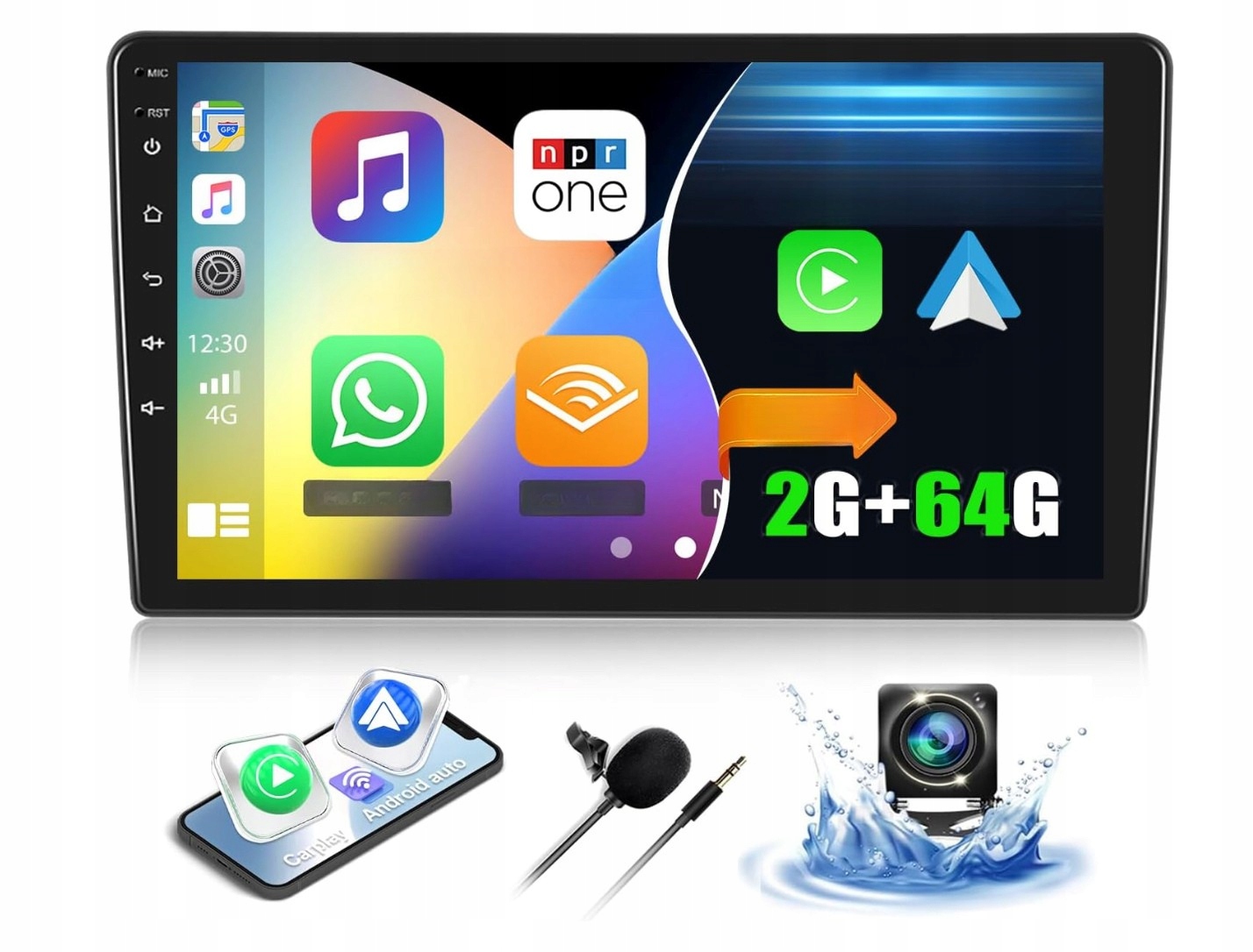 Autorádio pro Opel Astra Zafira Corse 2-DIN 4+64GB Android Navi Wifi