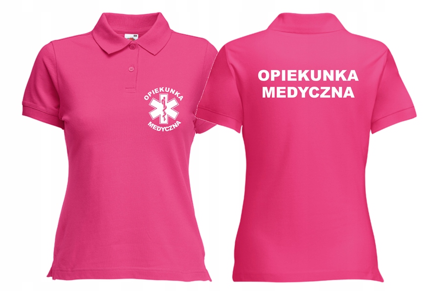 

Koszulka Polo Opiekunka Medyczna plecy r S