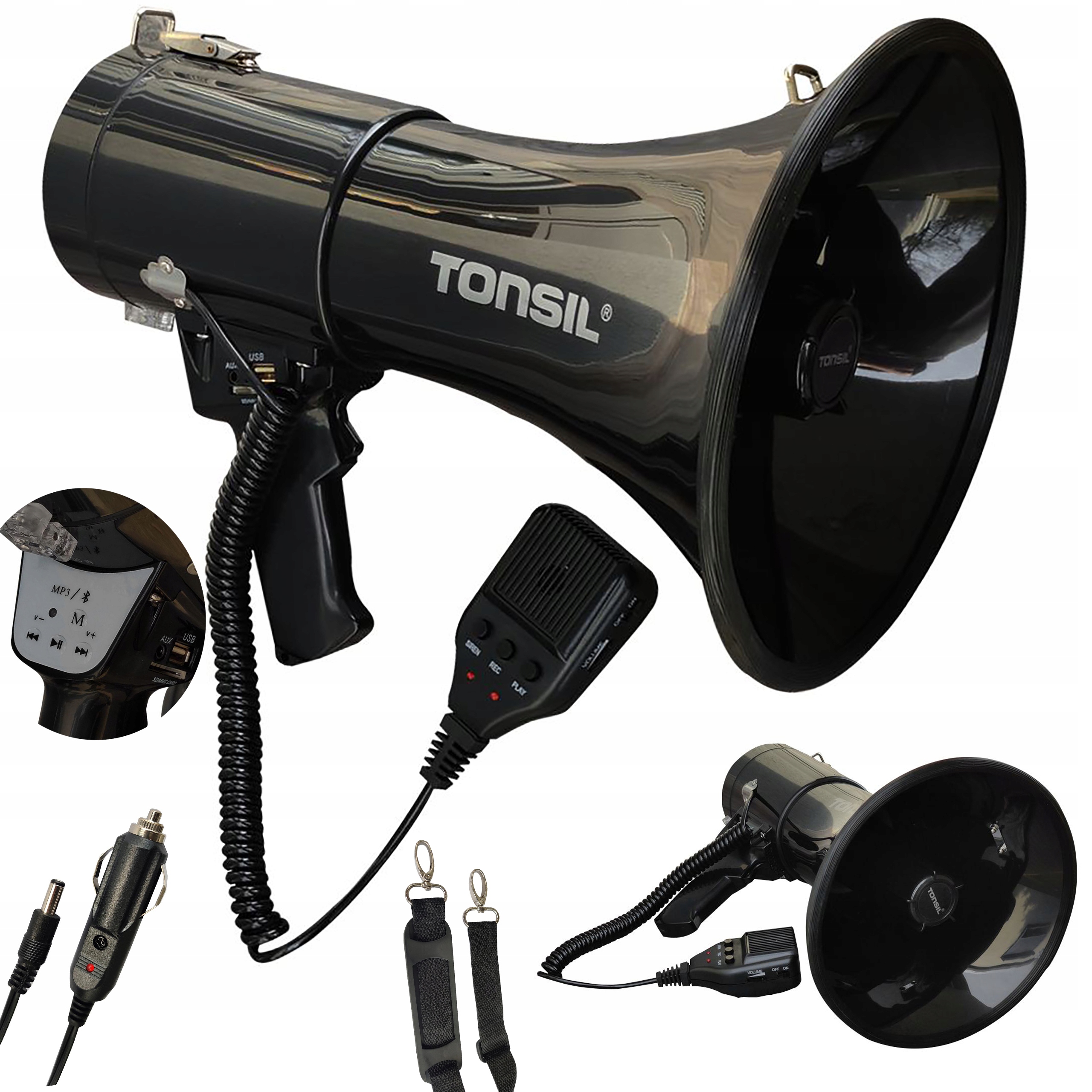 Megafon Te 25/20 Nahrávání, Bluetooth MP3, Usb, SD-Max 90W Dosah až 900 m