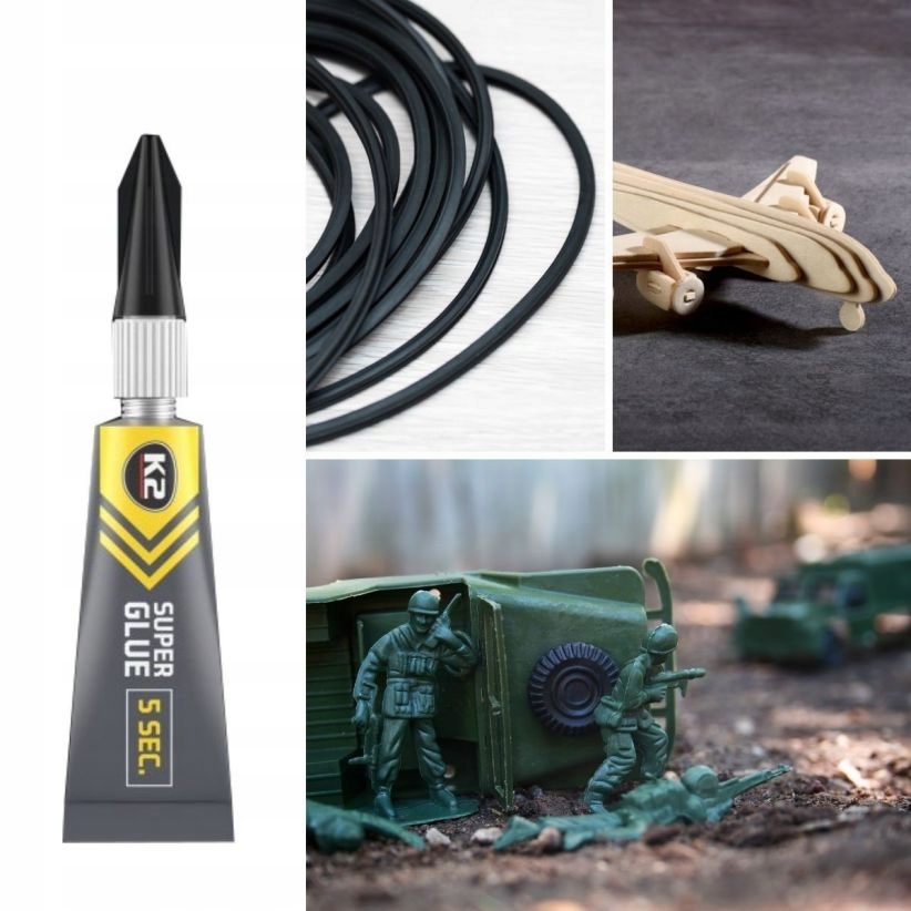 K2 SUPER GLUE 5 SECONDS MOCNY KLEJ UNIWERSALNY 3G Producent K2