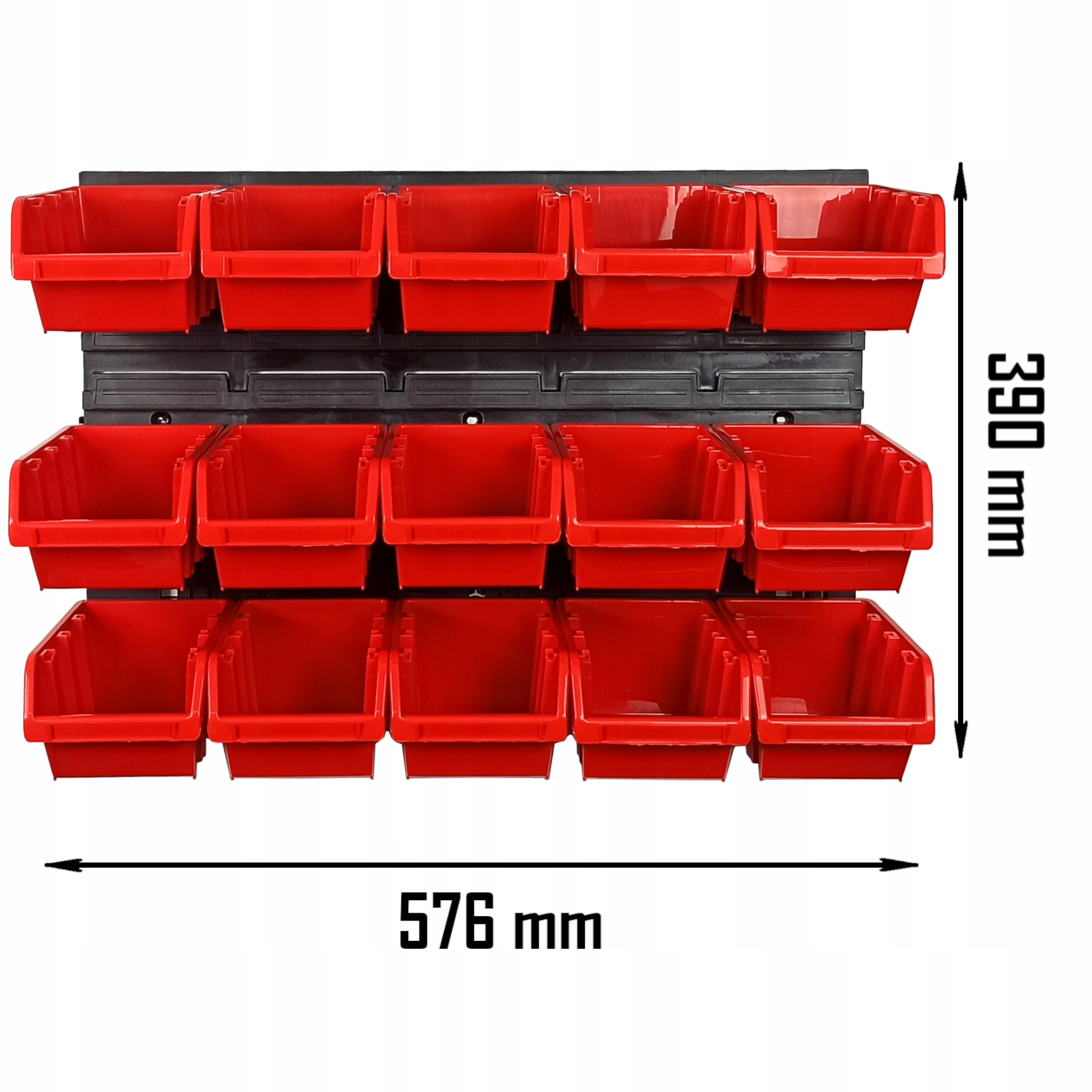 TABLICA ŚCIANKA NARZĘDZIOWA wym. 58x39cm 15 kuwet Marka inna