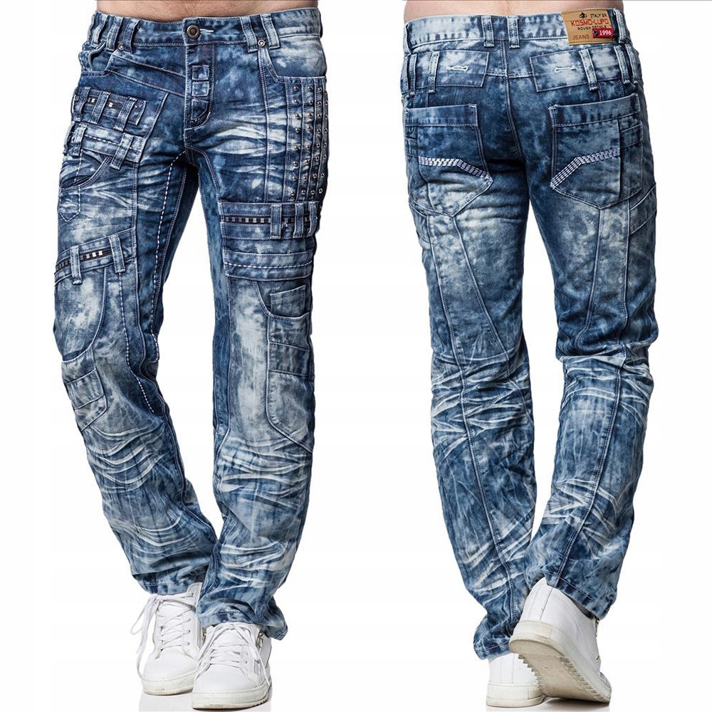 Kosmo Lupo kalhoty pánské KM8004 L:32 džíny, jeans 32 jeans