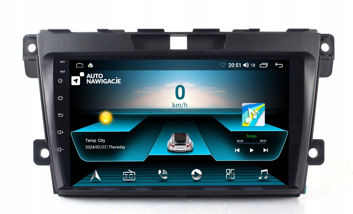RADIO NAWIGACJA GPS MAZDA CX-7 2007+ BOSE ANDROID