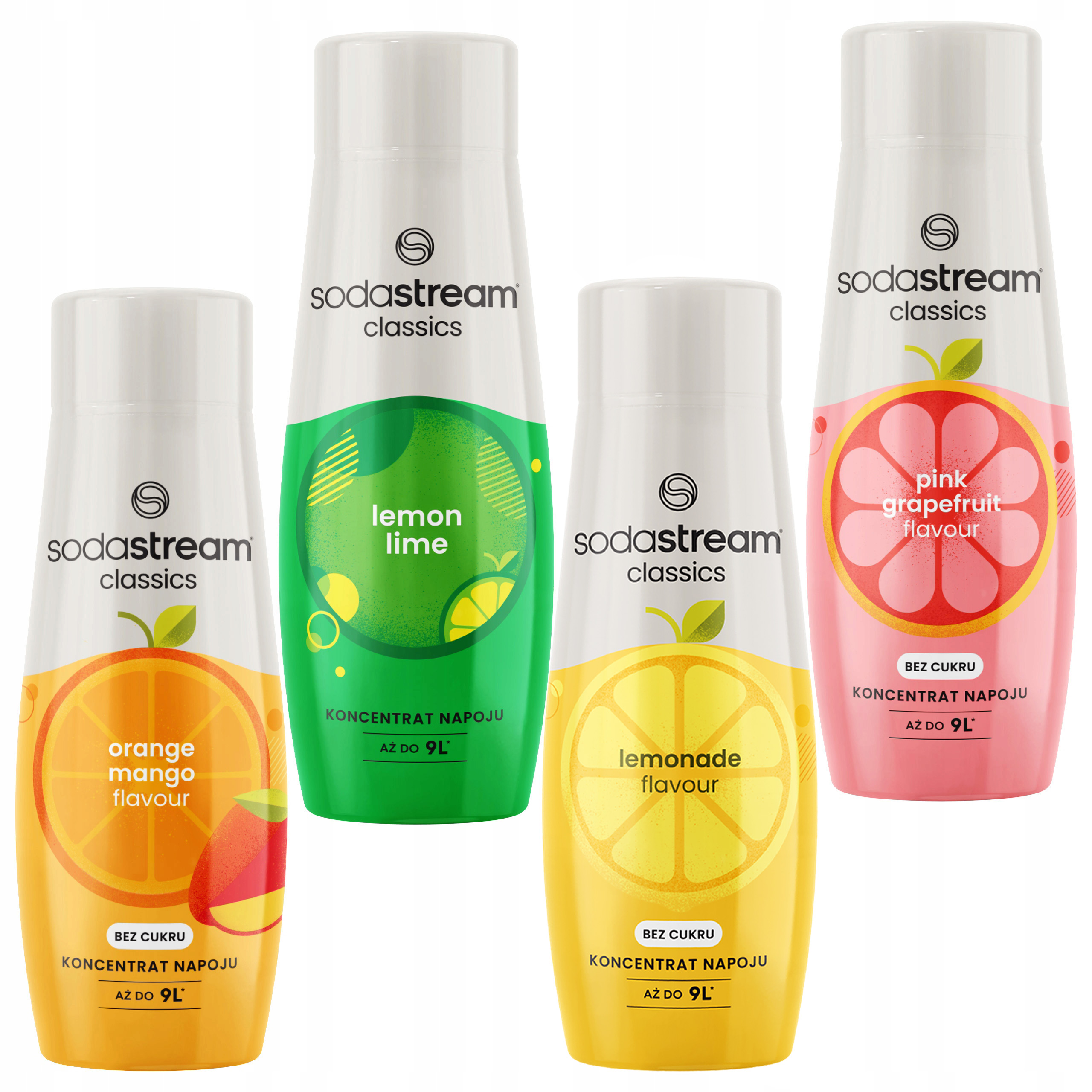 Levně Sodastream Sirup 4 příchutě, sada koncentrátů