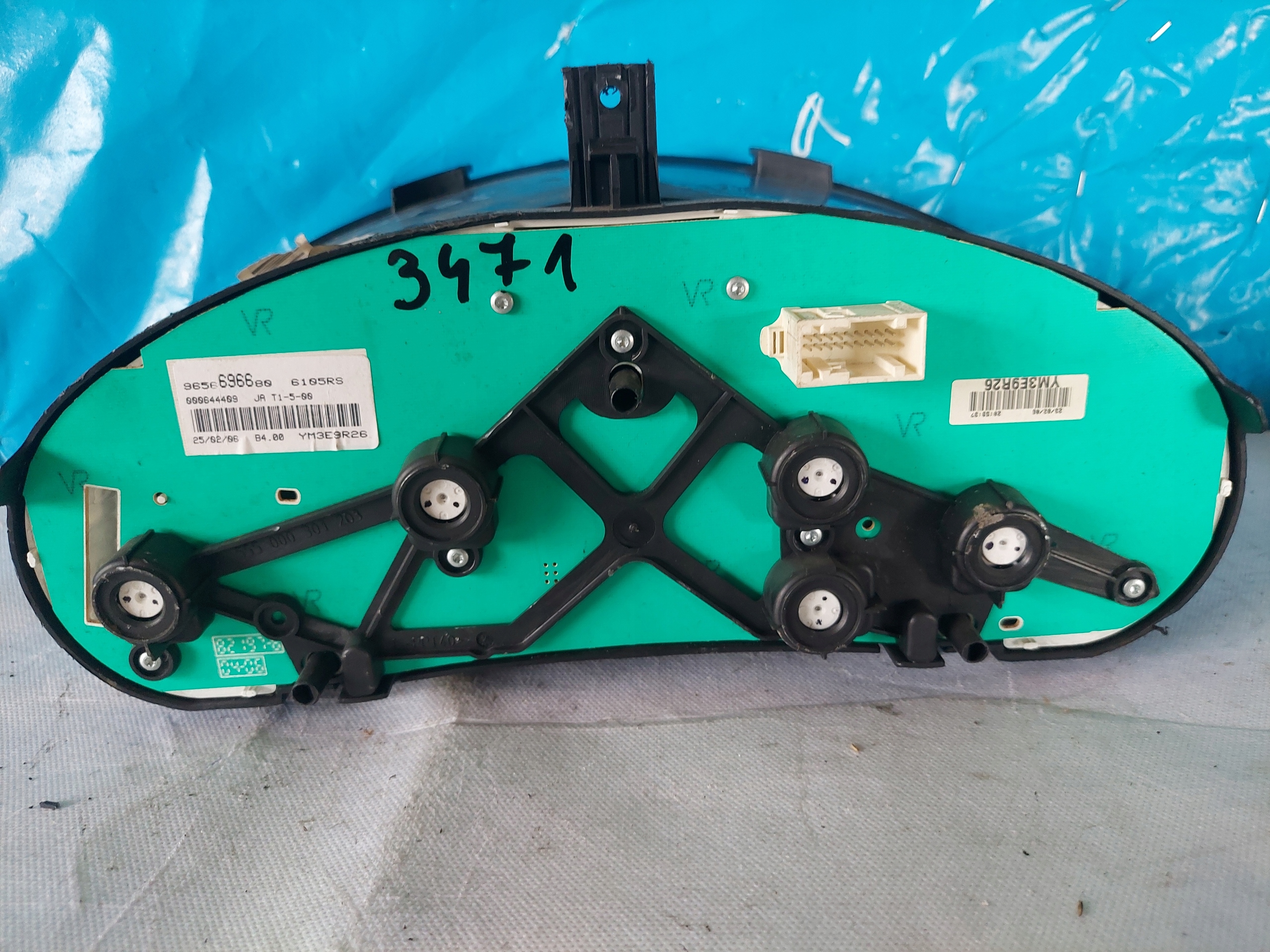 dials clock PEUGEOT 206 1.4 B 9656696680