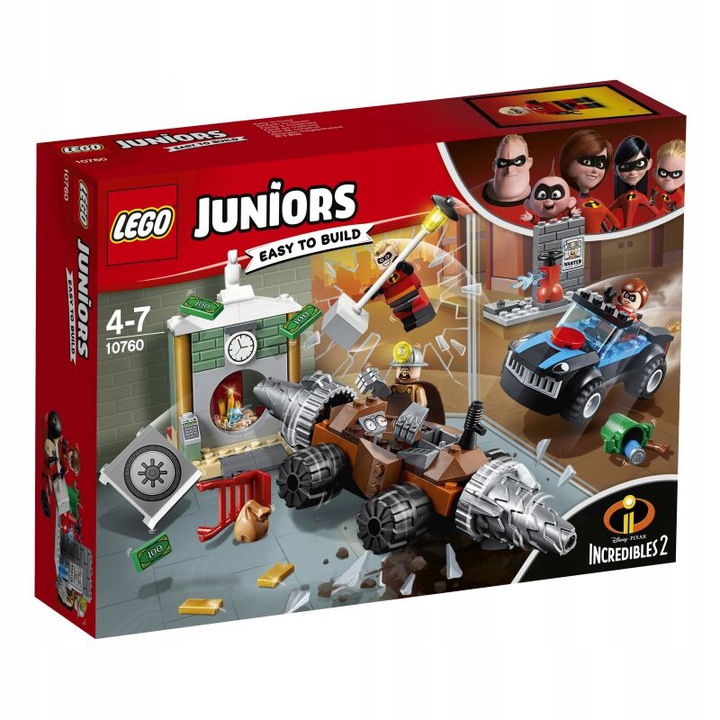 LEGO JUNIORS 10760 NAPAD CZŁOWIEKA SZPADLA NA BANK