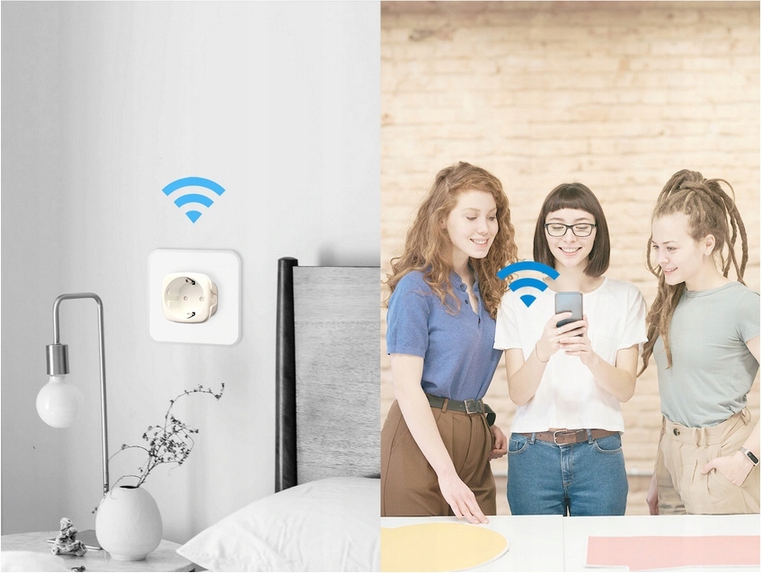 Inteligentne gniazdo elektryczne WIFI TUYA SMART Rodzaj gniazdko