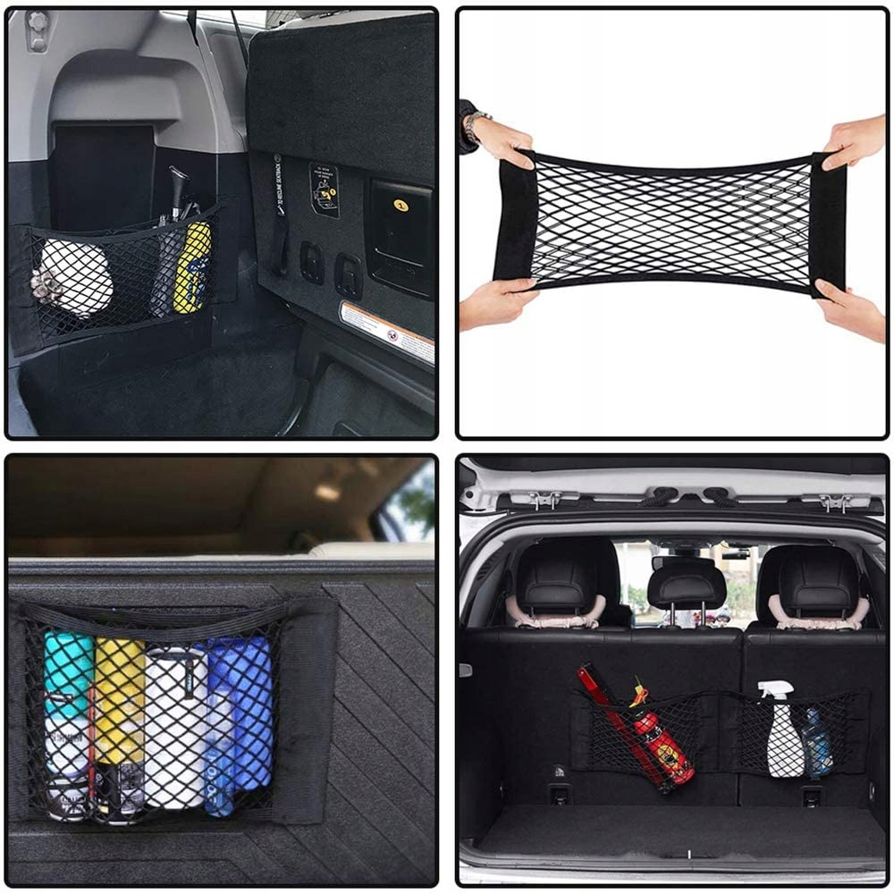 ORGANIZER TORBA SIATKA MOCNA NA RZEP DO BAGAŻNIKA AUTA SAMOCHODU 50x25 Producent Raltek