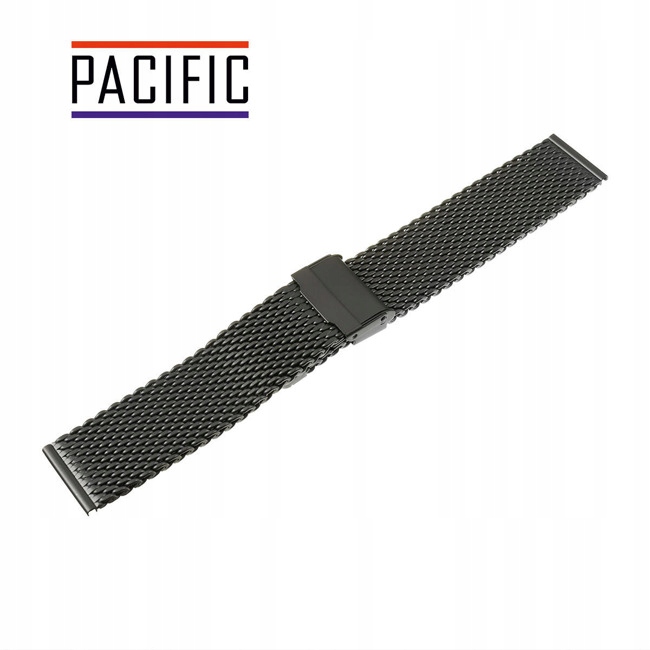 BRANSOLETA SIATKOWA MESH 20MM CZARNA MATOWA Marka PACIFIC