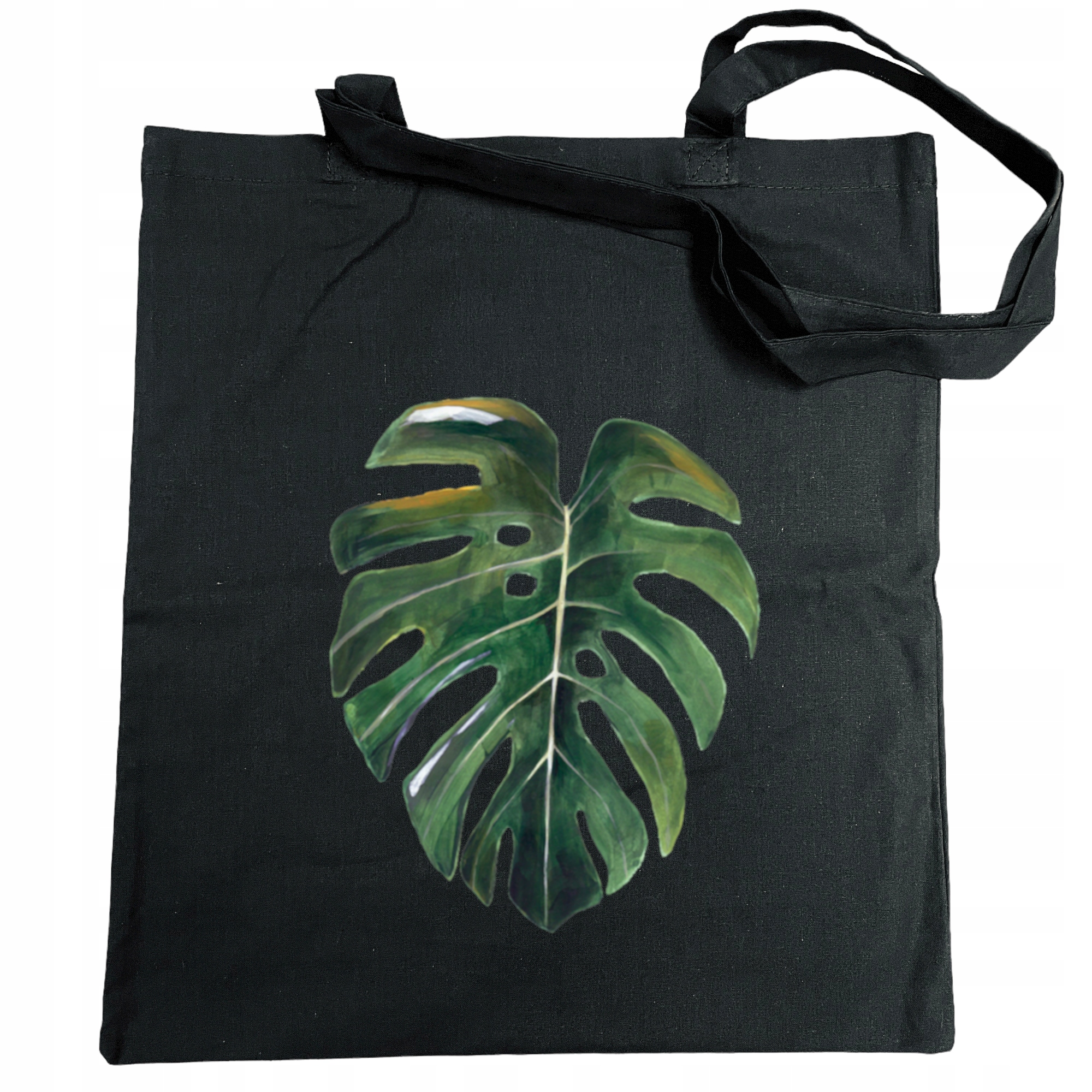 

Torba na zakupy duży nadruk liść Monstera