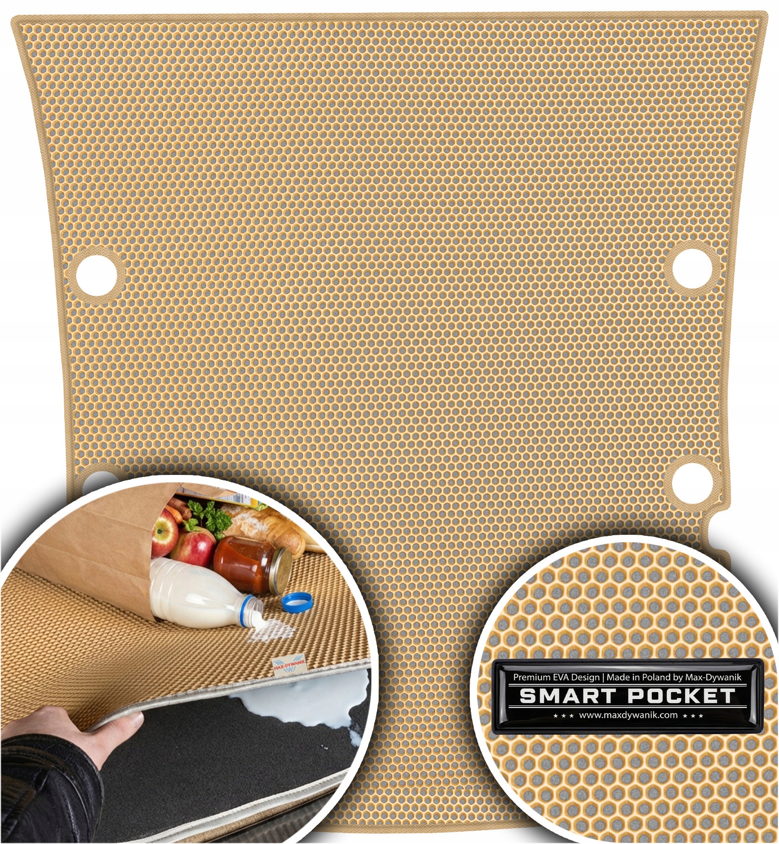 Vw Caddy Maxi Kombivan 2004-2010 Eva vložka do batožinového priestoru Smart Pocket Béžová
