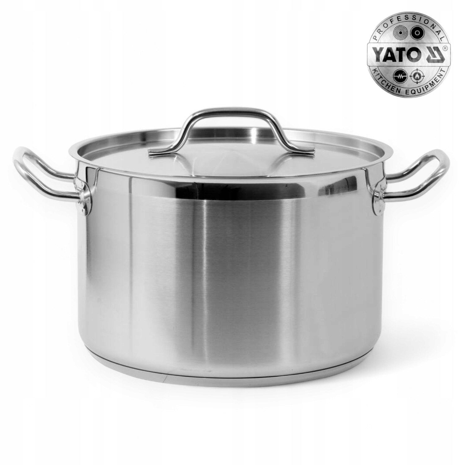 Garnek Średni Z Pokrywką Ze Stali Nierdzewnej 28X18CM 11,1L Yato