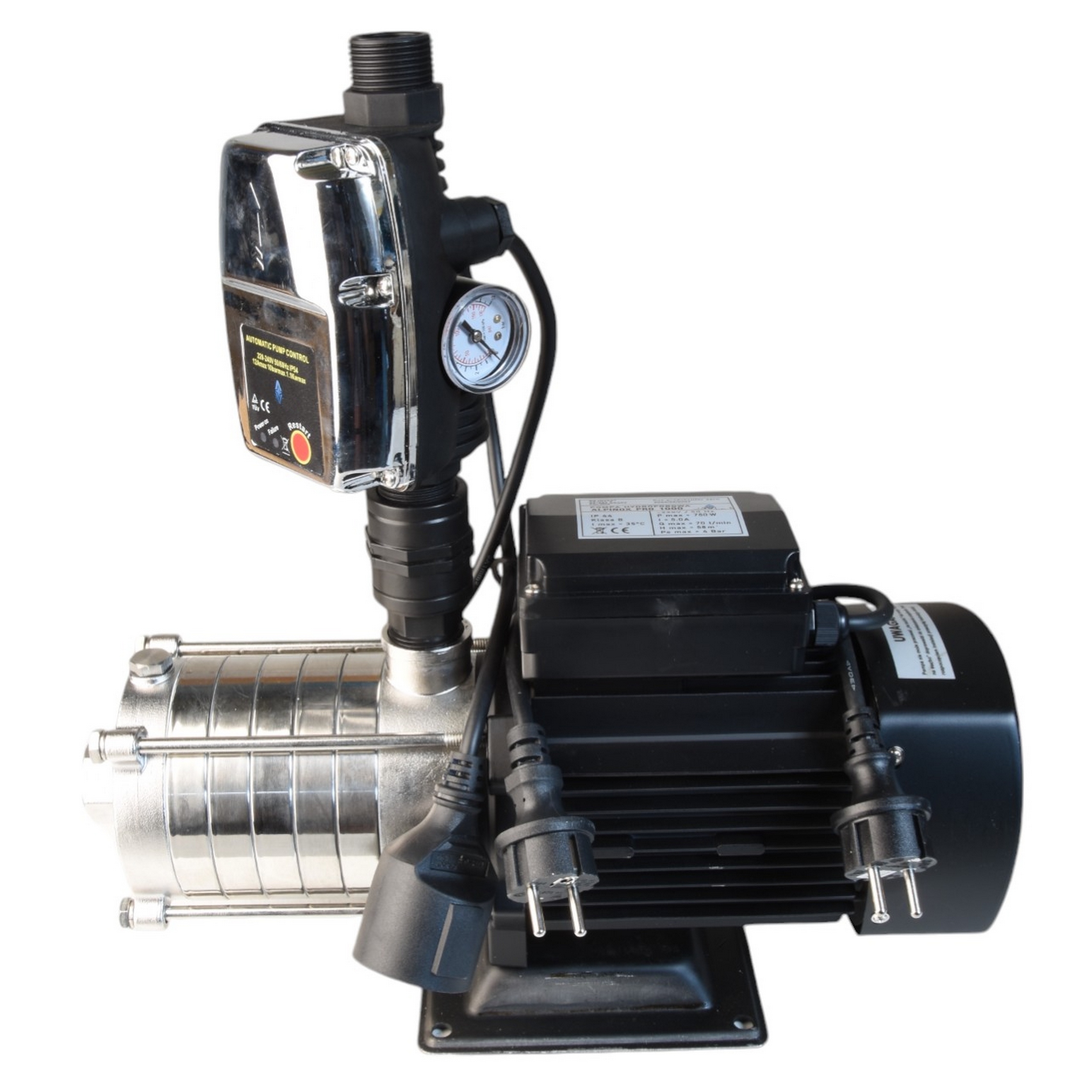 Vodná Pumpa Alpinox Pro 1000 Automat Csk 5 Inox, Prémiové Rotory