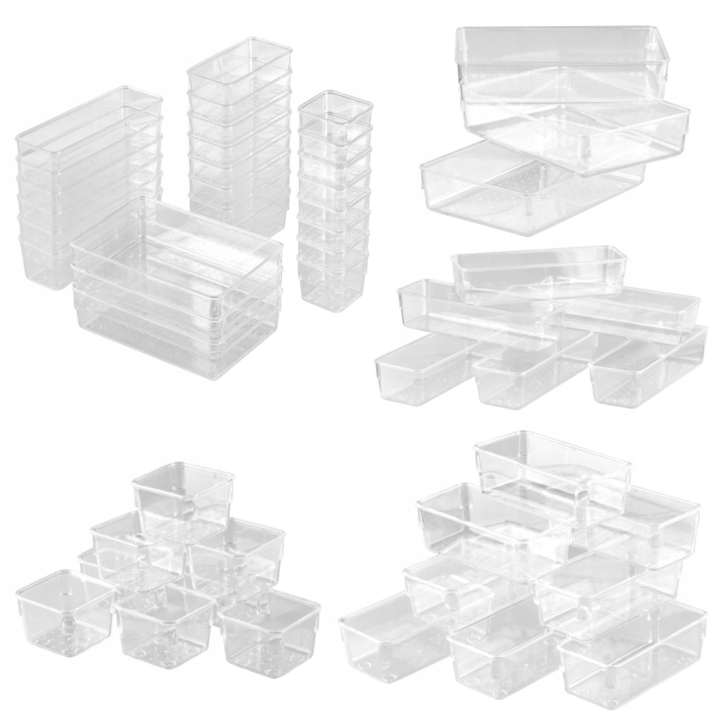 KX3405 Organizer na biurko akrylowy zestaw 25 el.