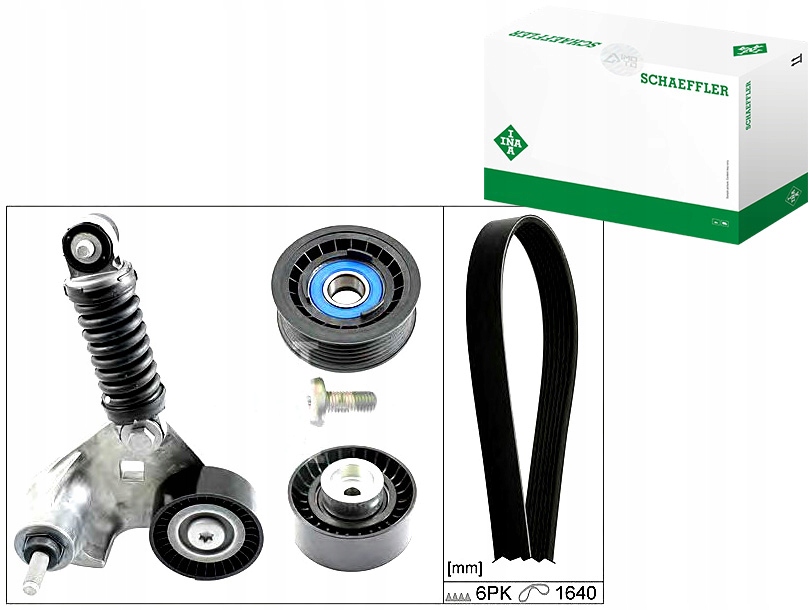 INA529 0104 - INA КОМПЛЕКТ ПОЛИКЛИНОВЫХ РЕМНЕЙ (С РОЛИКАМИ) FORD