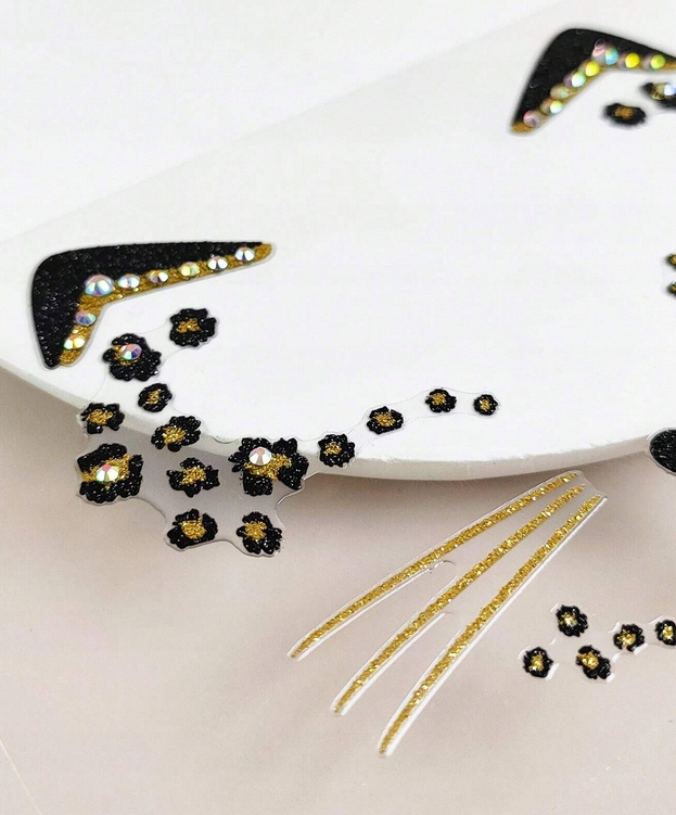 FG331 Samoprzylepne naklejki na twarz KOT Typ inne