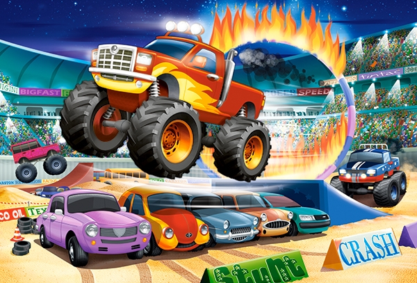 

Puzzle Maxi 40 Auto Monster Truck Tor 4+ Castor