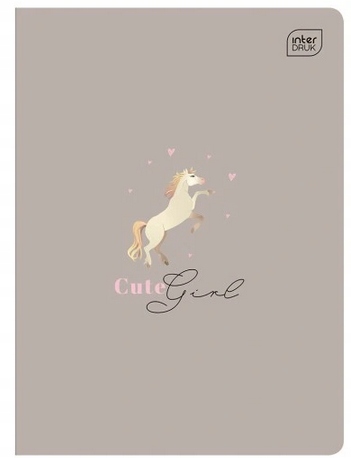 ZESZYT A5 16 KARTEK LINIA PODWÓJNA GIRLS INTERDRUK Liczba kartek 16 szt.