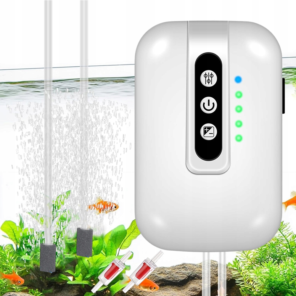 Levně Sada Pro Provzdušňovač Akvária Pumpa 2W 180L/H 2000mAh