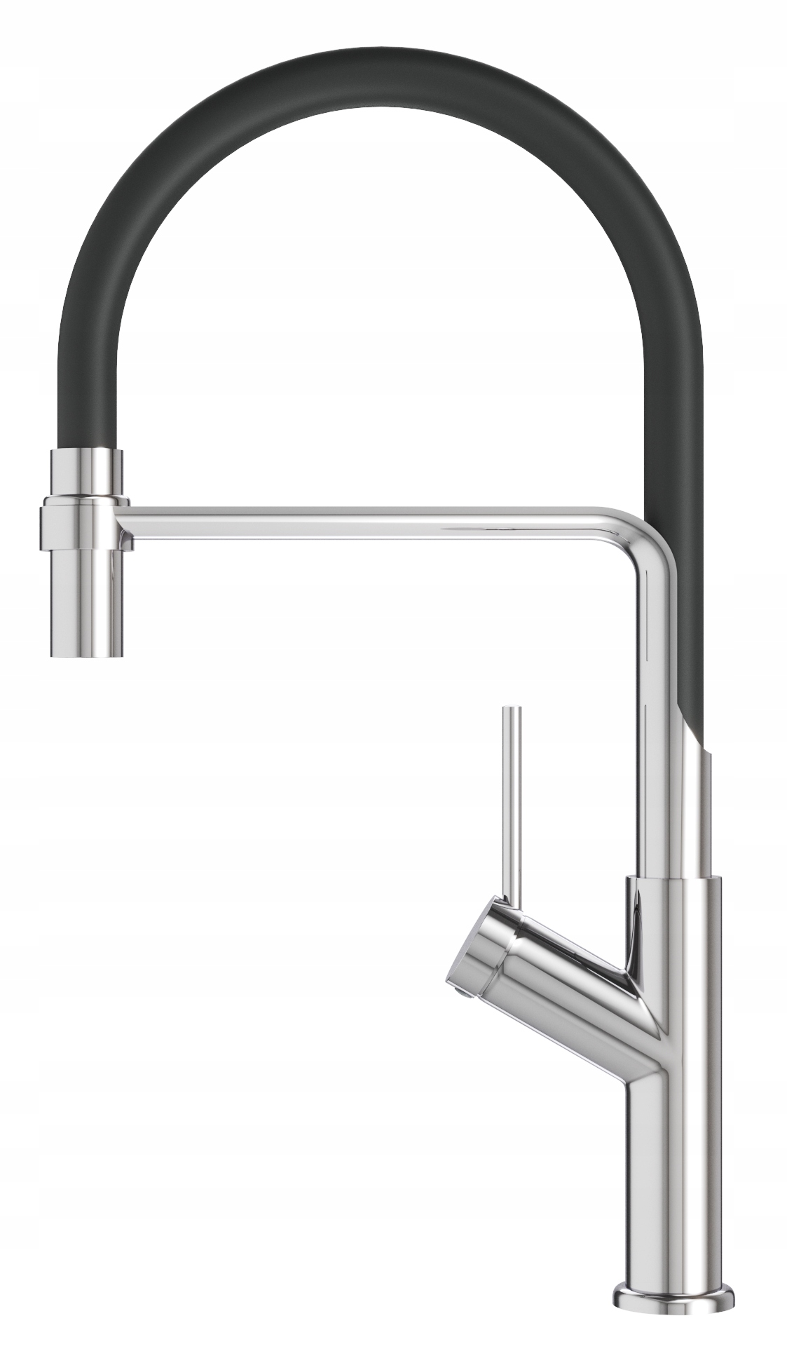 Kuchynská Batéria Chrómová, Pružný Výtokový Kohútik, Strieborná, Do Umývadla, Vasto