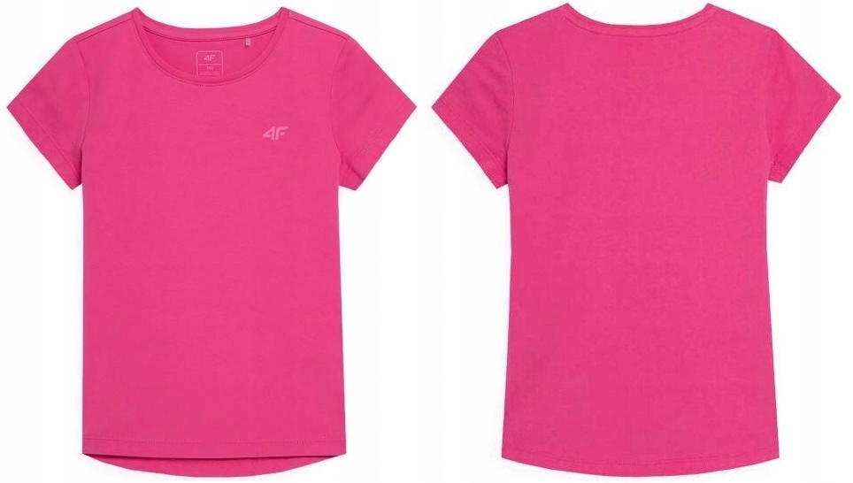 

4F Koszulka Dziewczęca T-shirt JTSD001 Róż 152