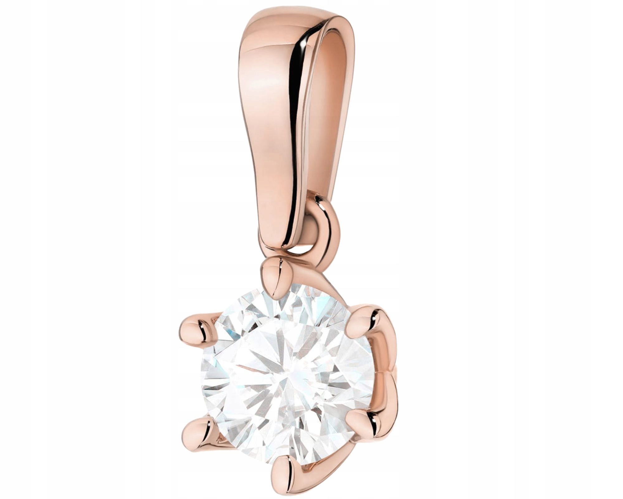 Růžové Zlato Přívěsek S Briliantem Gravírování Dárek