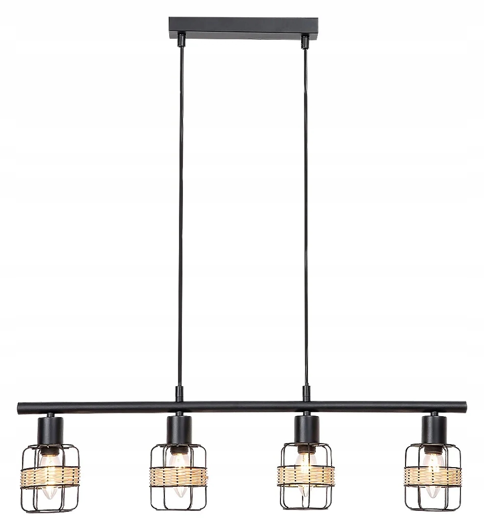 Průmyslové závěsné svítidlo E14 4x25W černé 5284 Indiana Rabalux