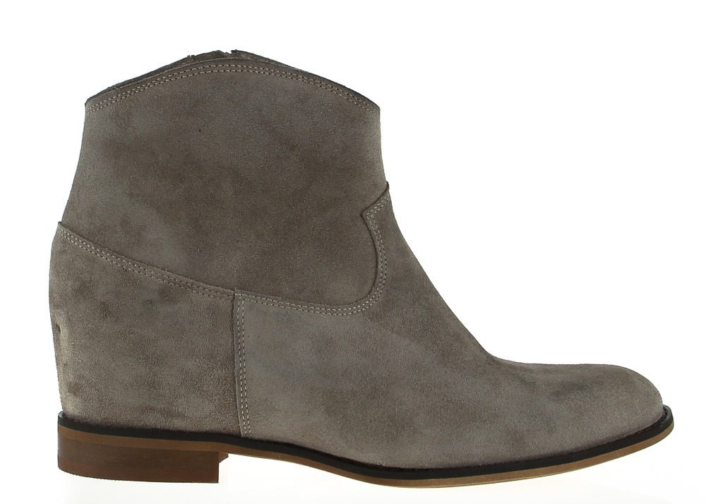 Taupe Kotníkové Boty Na Skrytém Klínku 36