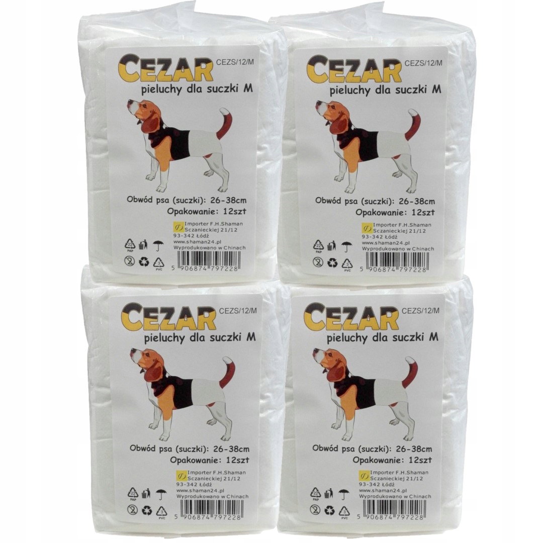 

Cezar Pieluchy pampersy dla psa suczki 48 M 26-38