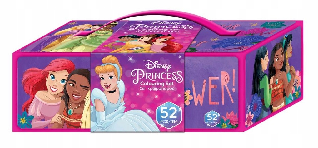 Zestaw artystyczny w kuferku, kredki Princess 563357 Marka Diakakis