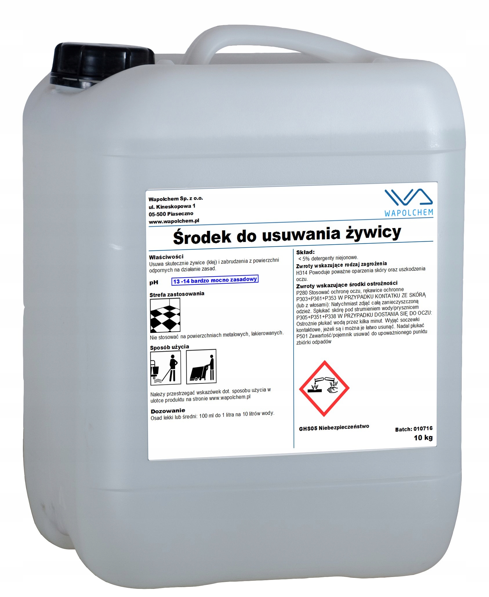 Środek do usuwania żywicy (kleju) WAPOLCHEM