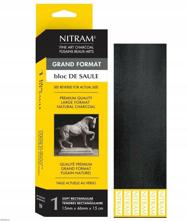 Nitram Kreslící uhlí natur. 15x46mm 1ks