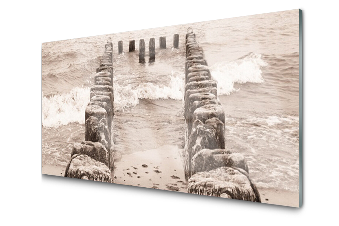 

Panel szklany dekor Ocean Plaża 140x70 + Klej