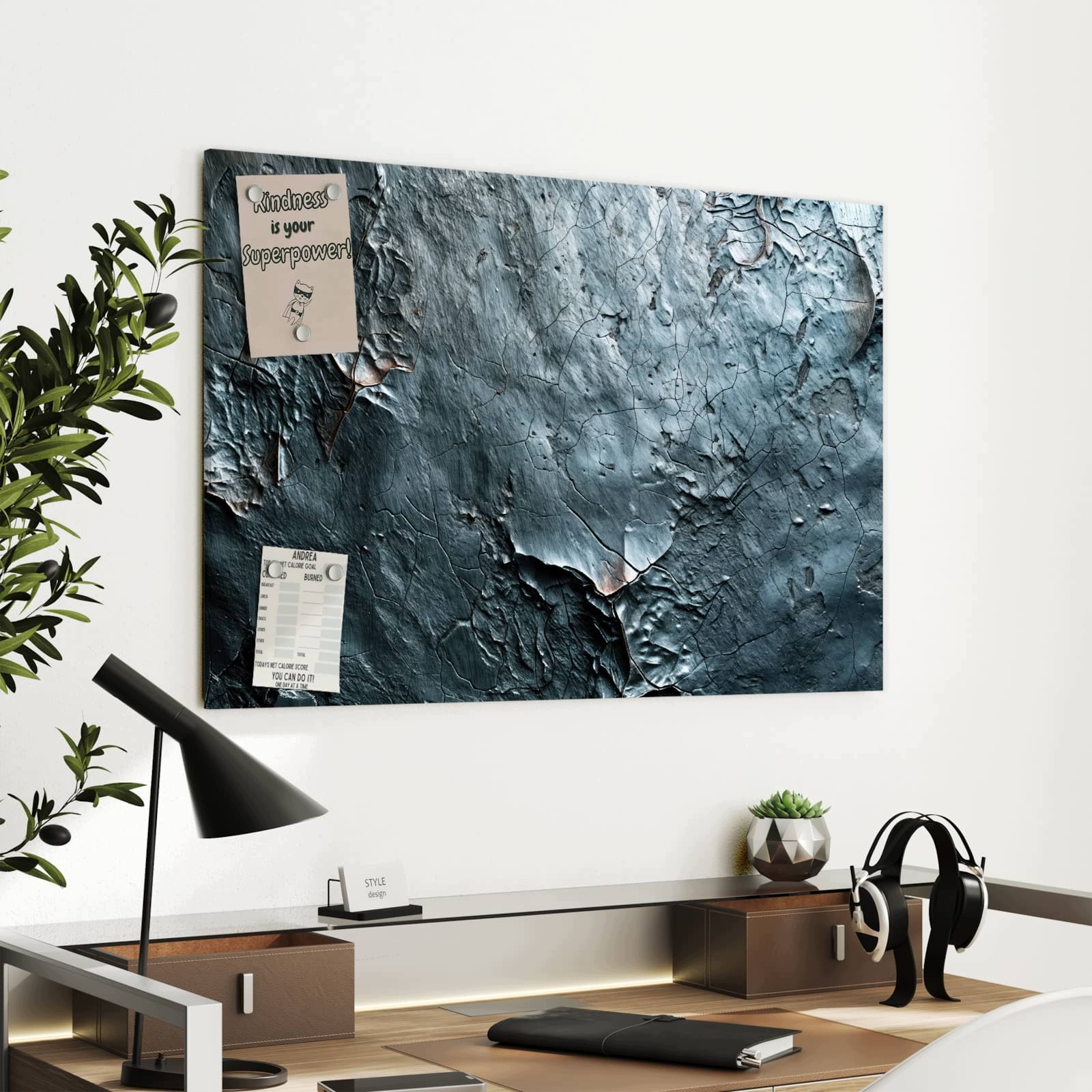 Magnetická tabule Strukturální Povrch 90 × 60 cm