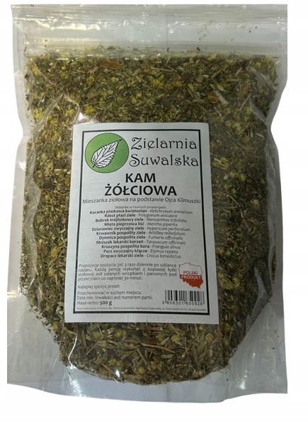 Kam żółciowa na podstawie Klimuszki 500g Zielarnia Suwalska