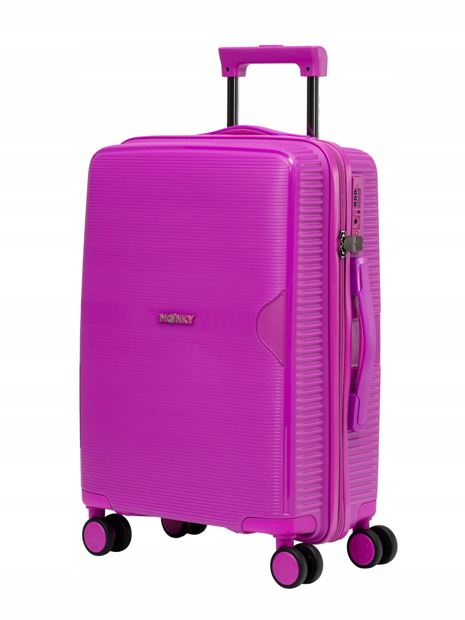 Kufr kabinový tvrdý polypropylen Tsa 55x40x20cm 36l Blumoonky růžový