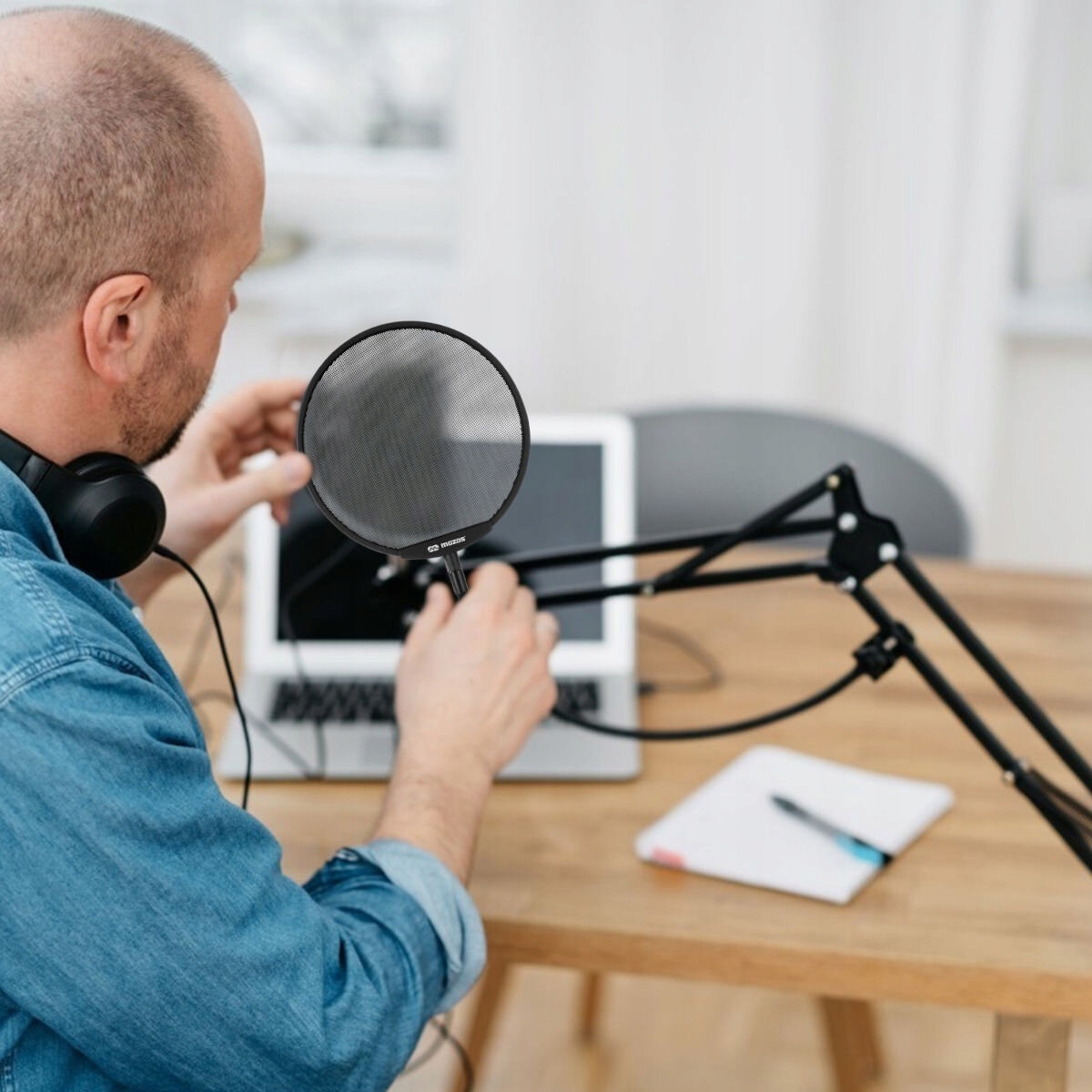 Pop filtr mikrofonowy MOZOS PS-PRO Maksymalna średnica statywu 3 mm