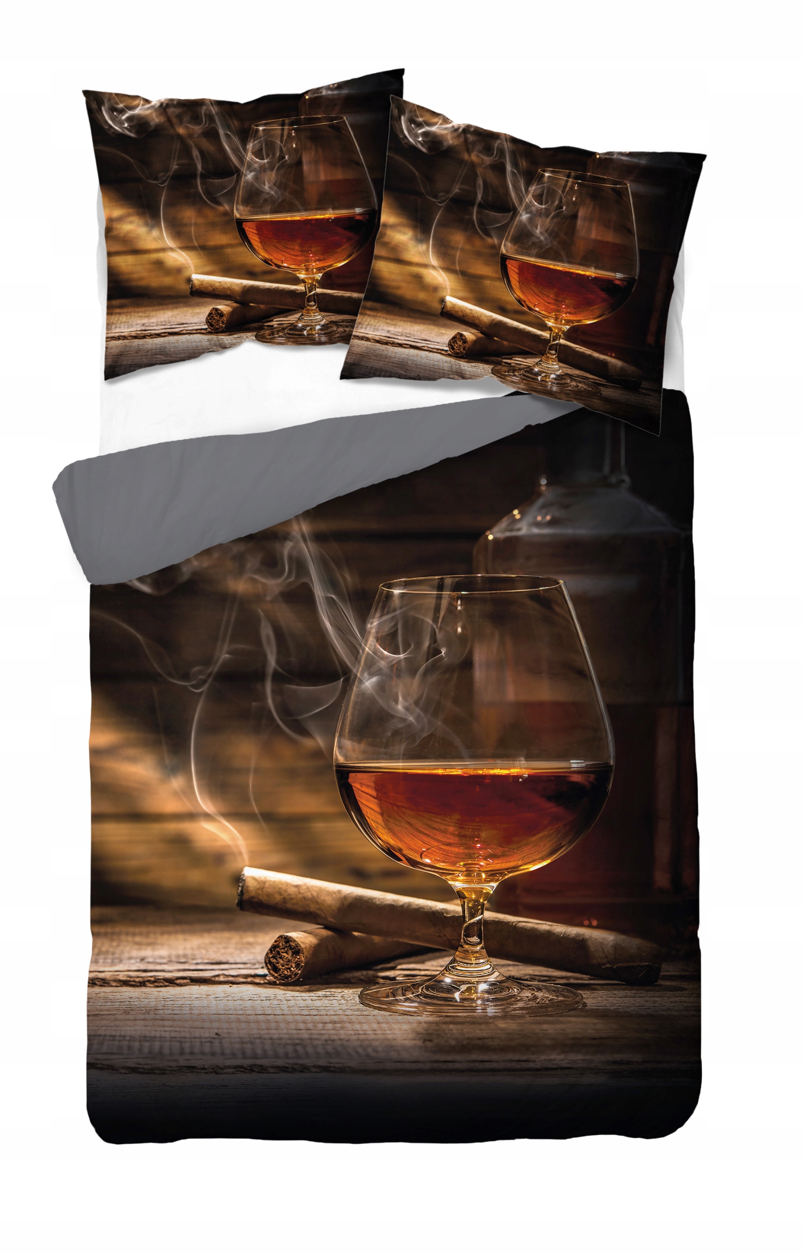 

Komplet pościeli 3D 160x200 Satynowa Whisky