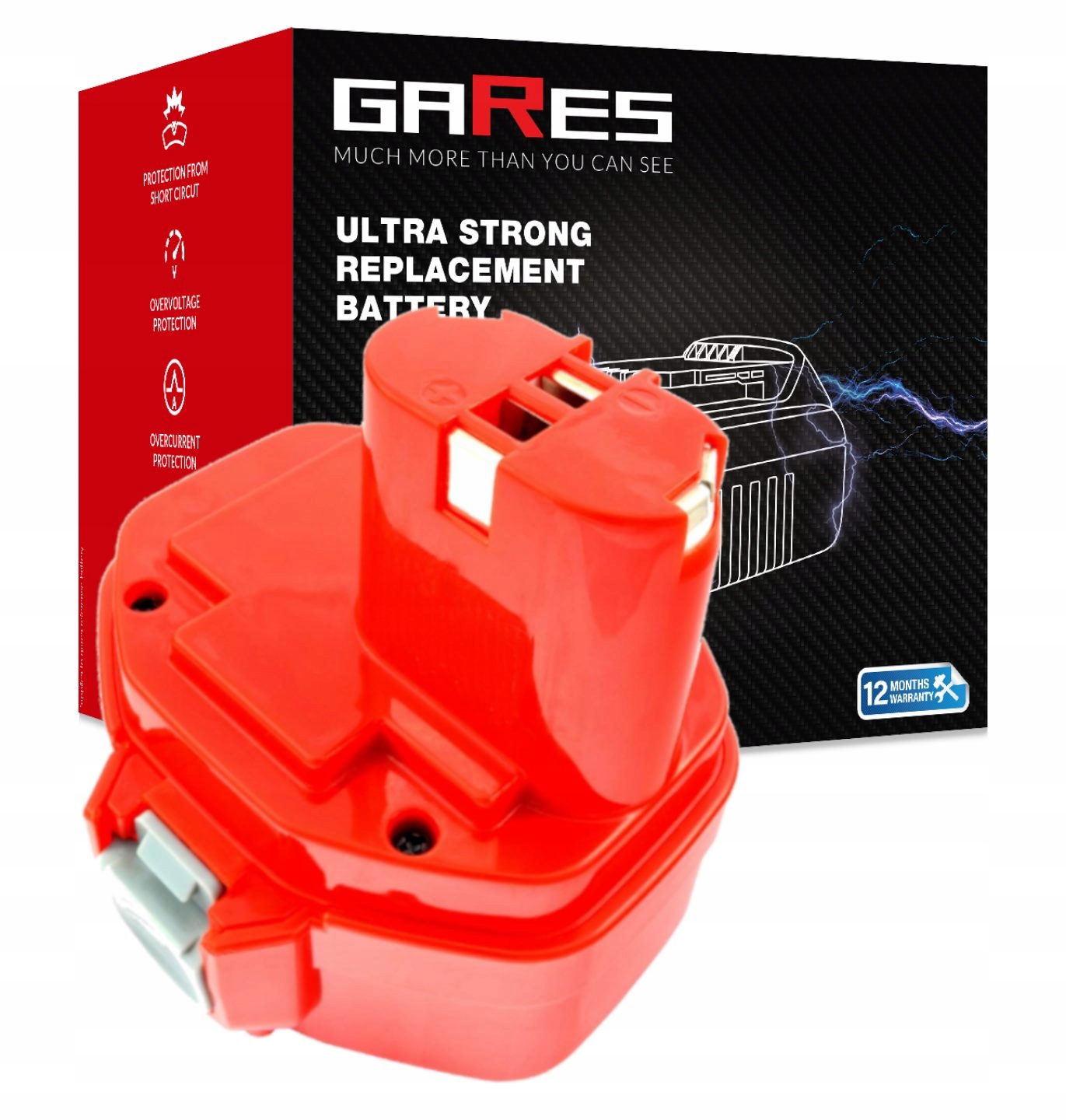 Akumulátor pro Makita 6381D 6333DA 8280DWAE 6336DWBE 14,4V 3Ah