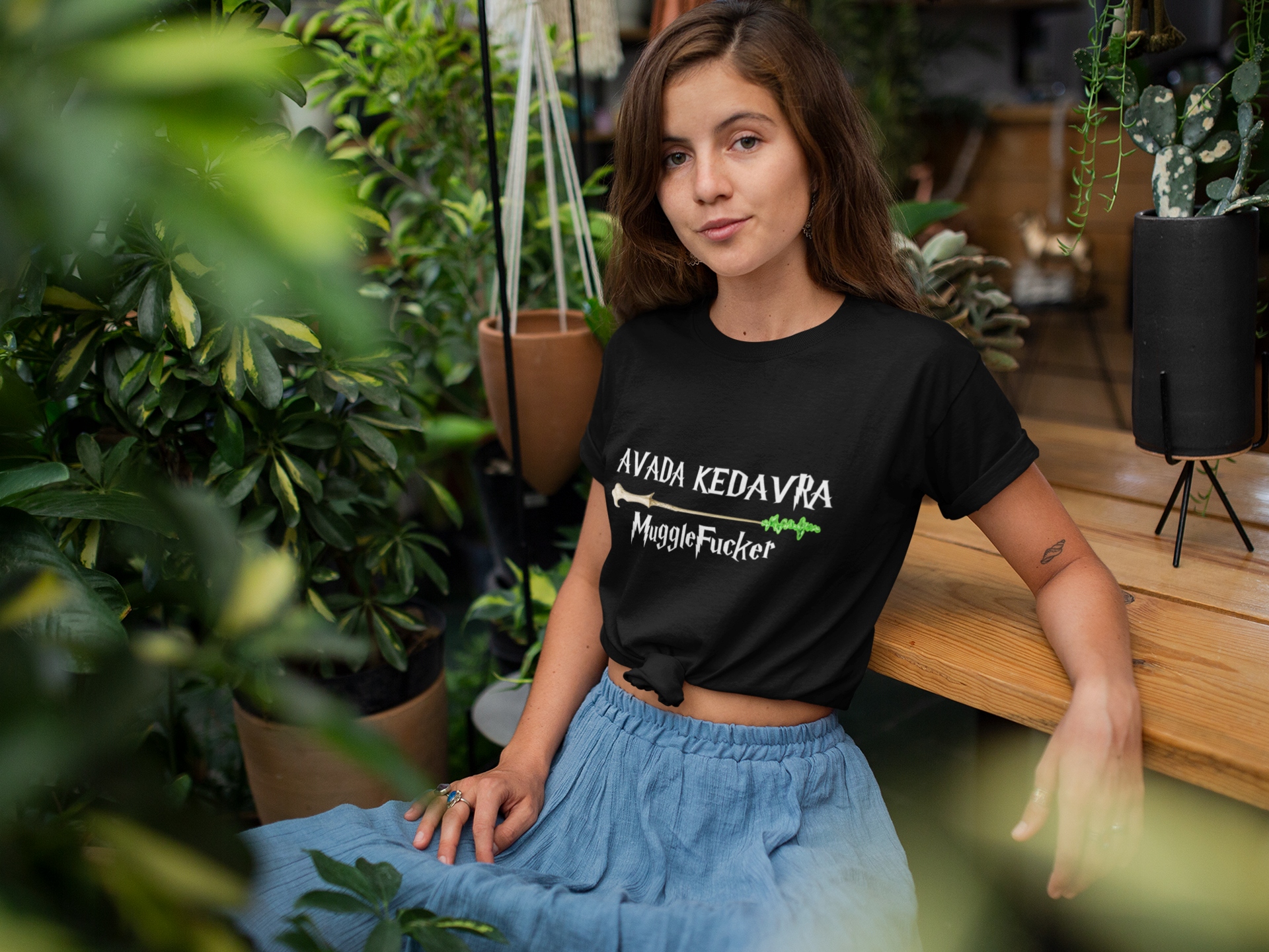 Koszulka Harry Potter - AVADA KEDAVRA MUGGLE - XXL Rozmiar XXL