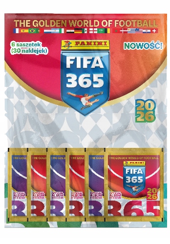 Panini Fifa 365 2026 Piłka Stickers Multipack 6 saszetek (30 naklejek)