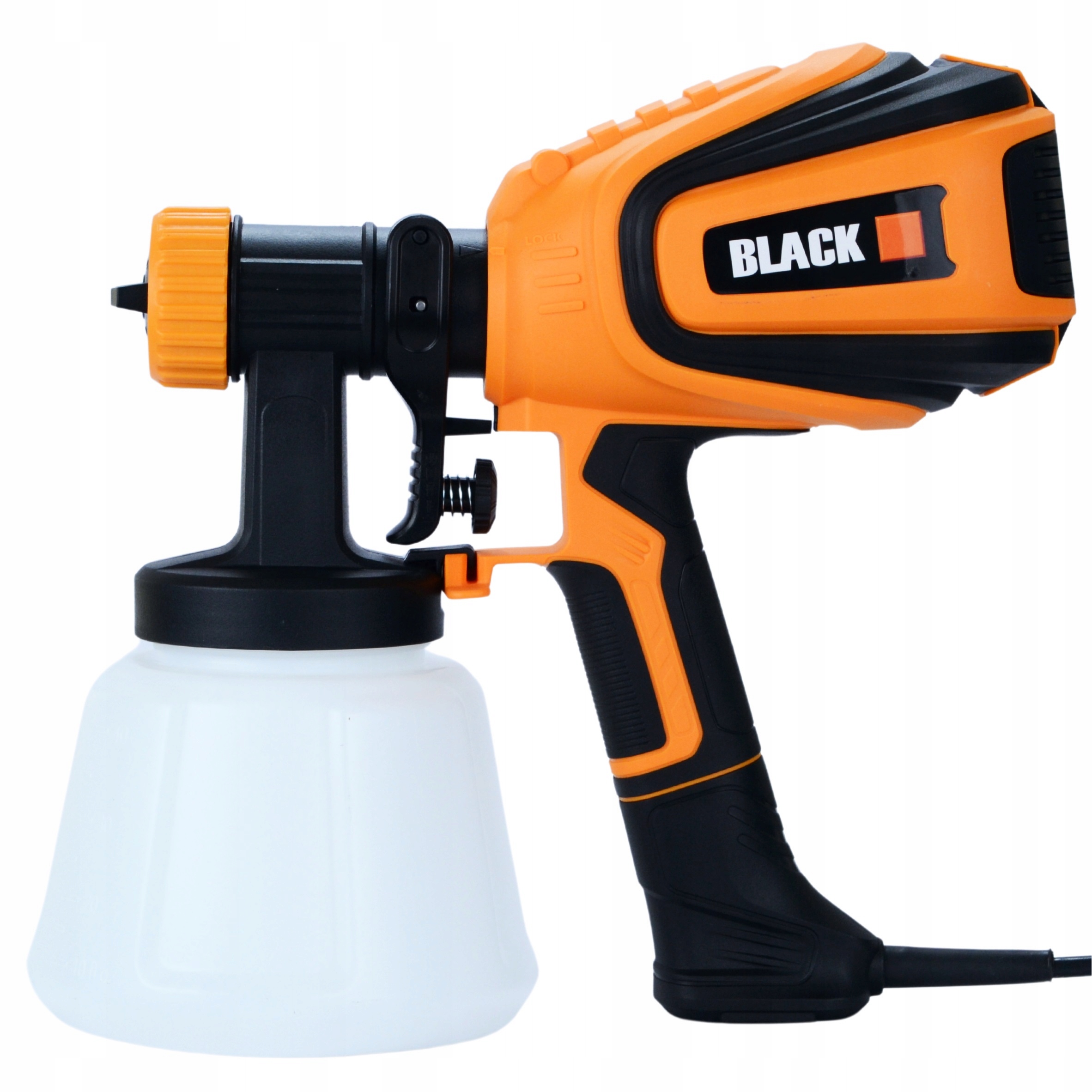 PISTOLET AGREGAT MALARSKI DO MALOWANIA ŚCIAN 700W 4 DYSZE DUŻY ZESTAW Kod producenta BLACK-22453