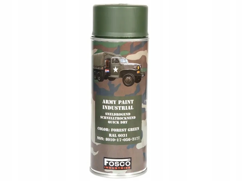 Краска для маскировки оружия fosco 400ml Forest Green RAL 6031